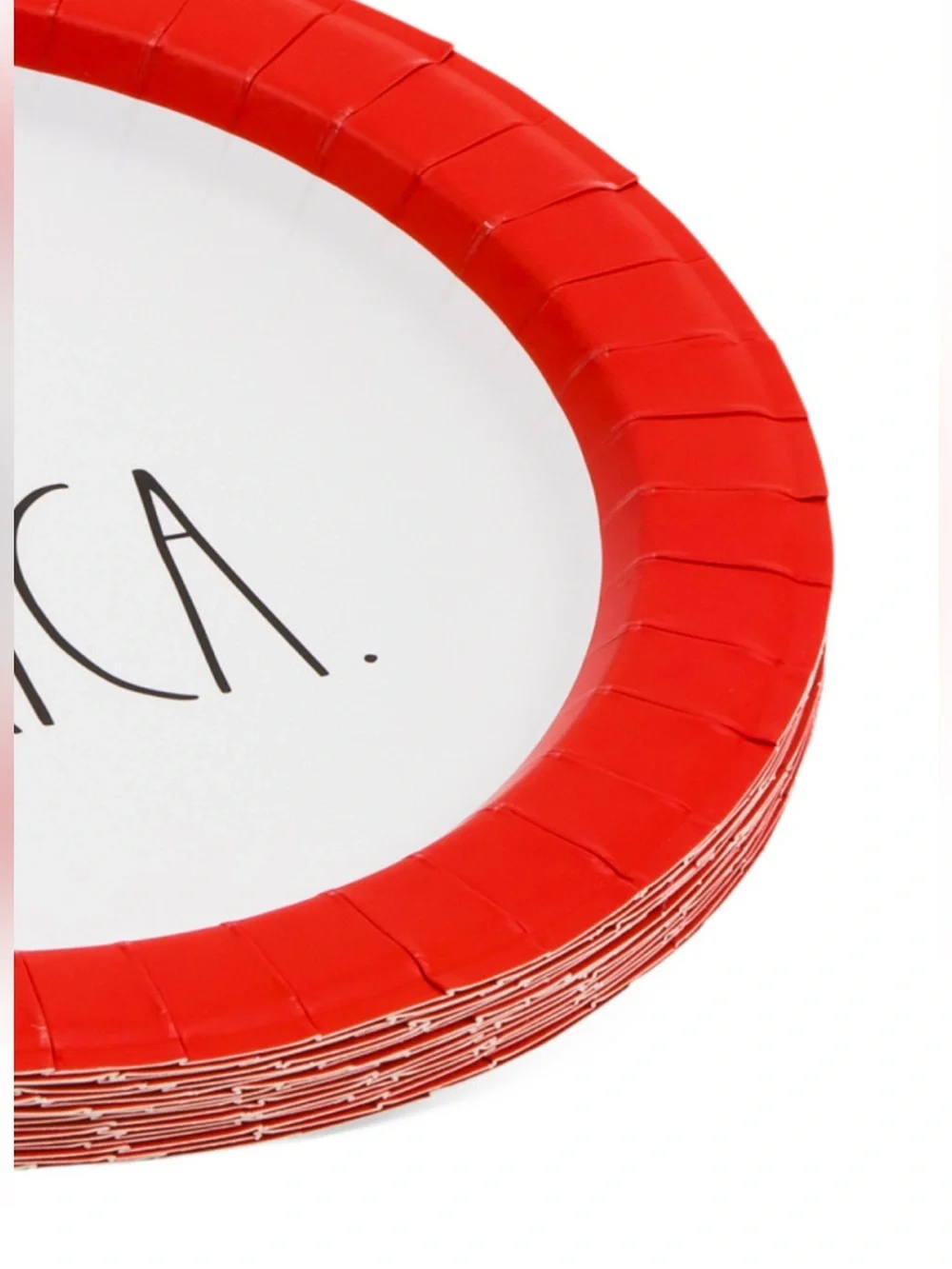 RAE DUNN America Paper Dinner Plates 32 Count American Flag Cookout